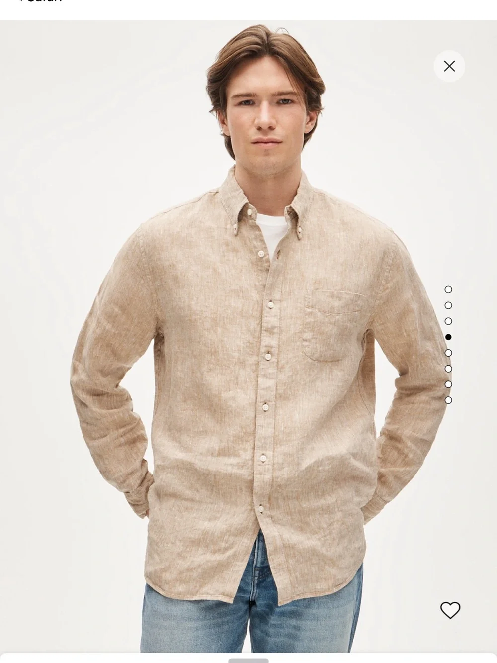 New j crew linen shirt